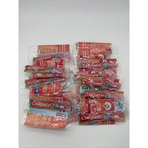 NEW! Lot of 18! Colgate Kids Childrens Toothbrushes, Individually Sealed, RED
